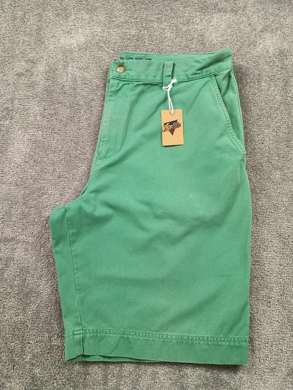 Lacoste Shorts Verde Chino Clássico Preppy Old Money 2000s – photo 16